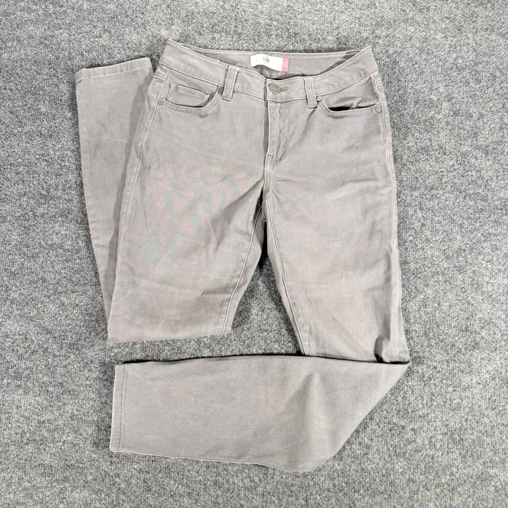 Cabi High Skinny Jeans Womens 4 Grey Stretch Denim High Rise Slim Pants 30x28.5